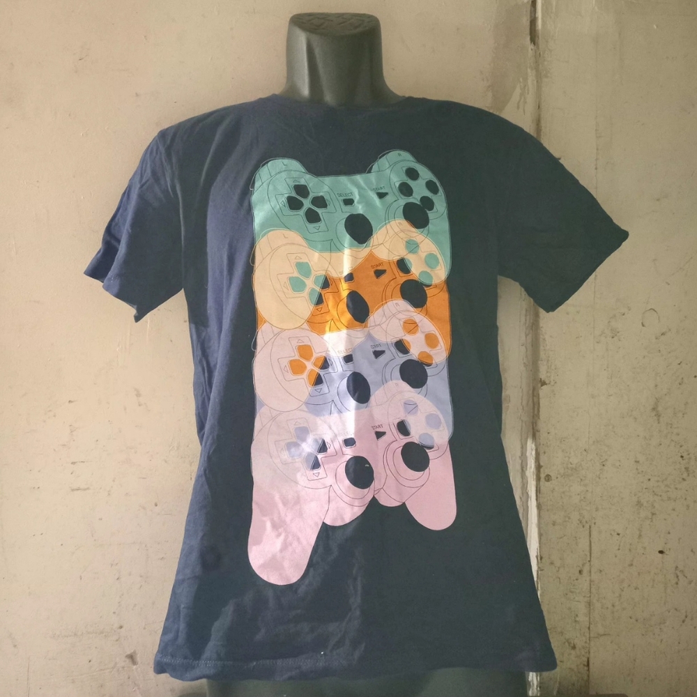 Sony Graphic Tee with Colorful Controller Design